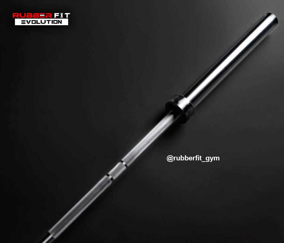 Barra Olímpica Recta 12KG / 1.50MT + 1 Par de Seguros Metálicos