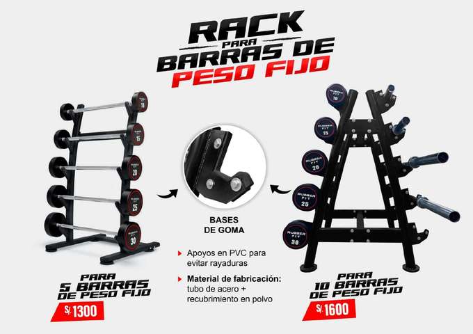 Rack para Barras de Peso Fijo
