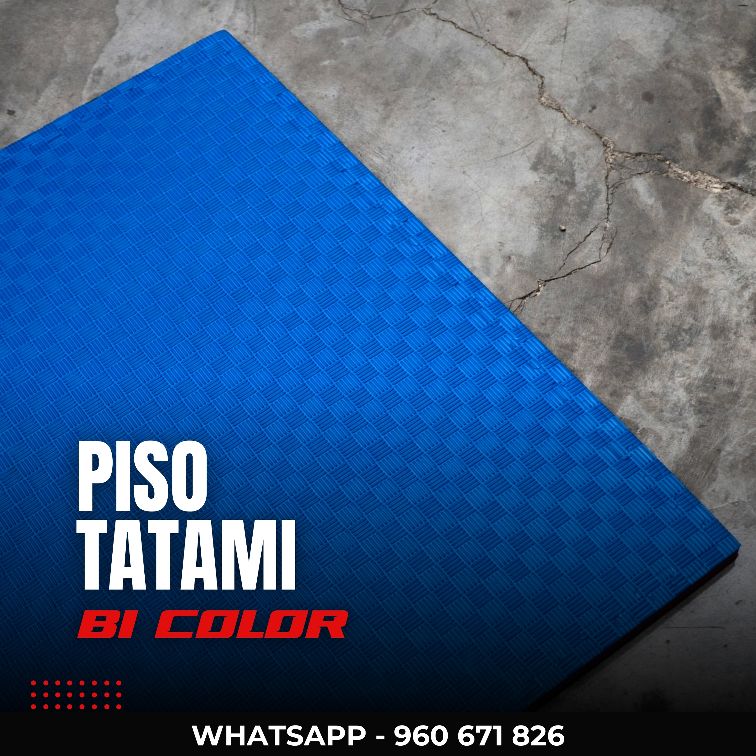 Pisos Tatami Rojo Azul