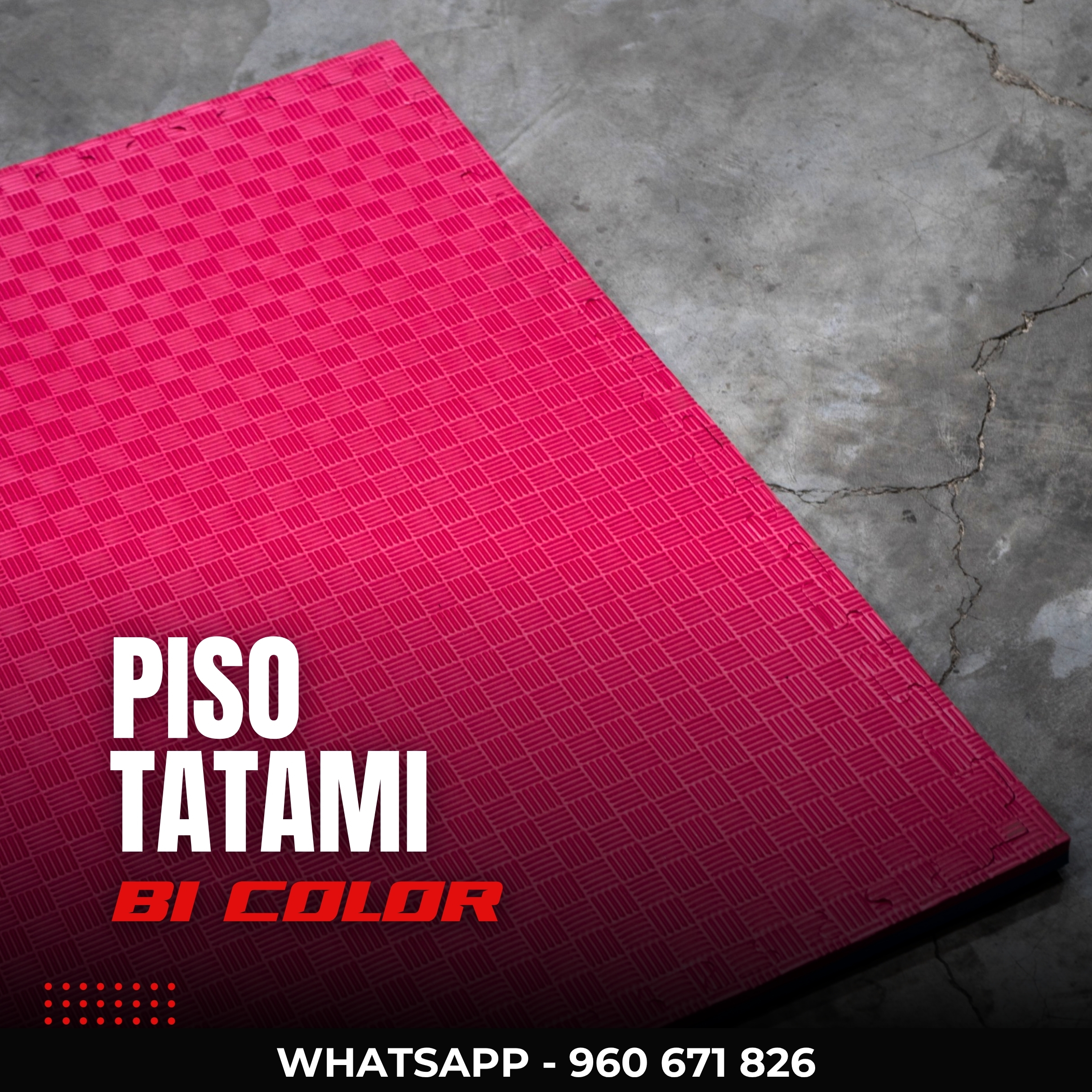 Pisos Tatami Rojo Azul