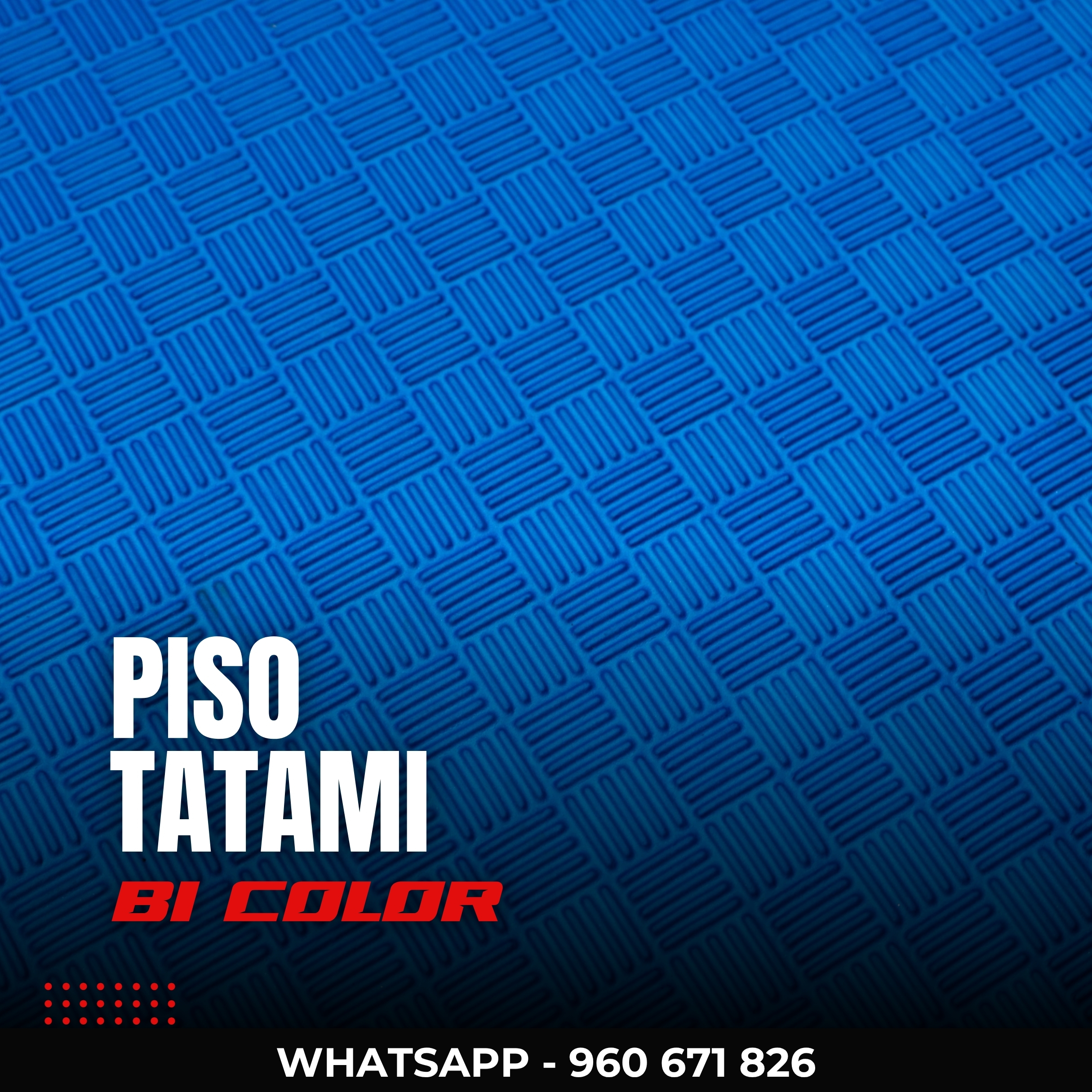 Pisos Tatami Rojo Azul