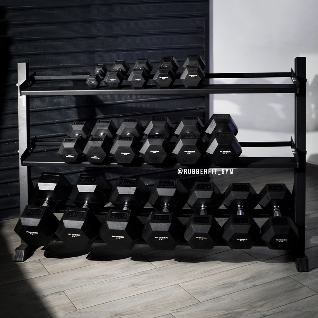 Rack Organizador de Mancuernas de 3 Niveles